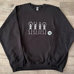 ⭕️🏈🏟 O-H-I-O Skeletons Halloween Ohio crewneck